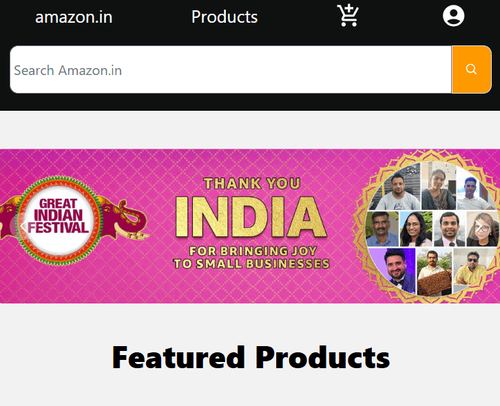 Amazon Clone Webapp