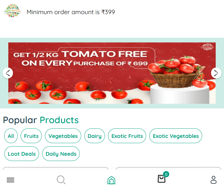 Freshbuyzar Ecommerce Webapp